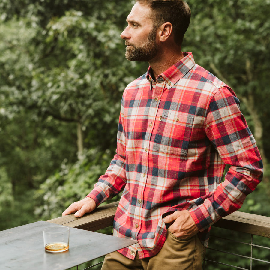 Fairbanks Flannel Shirt Red Plaid