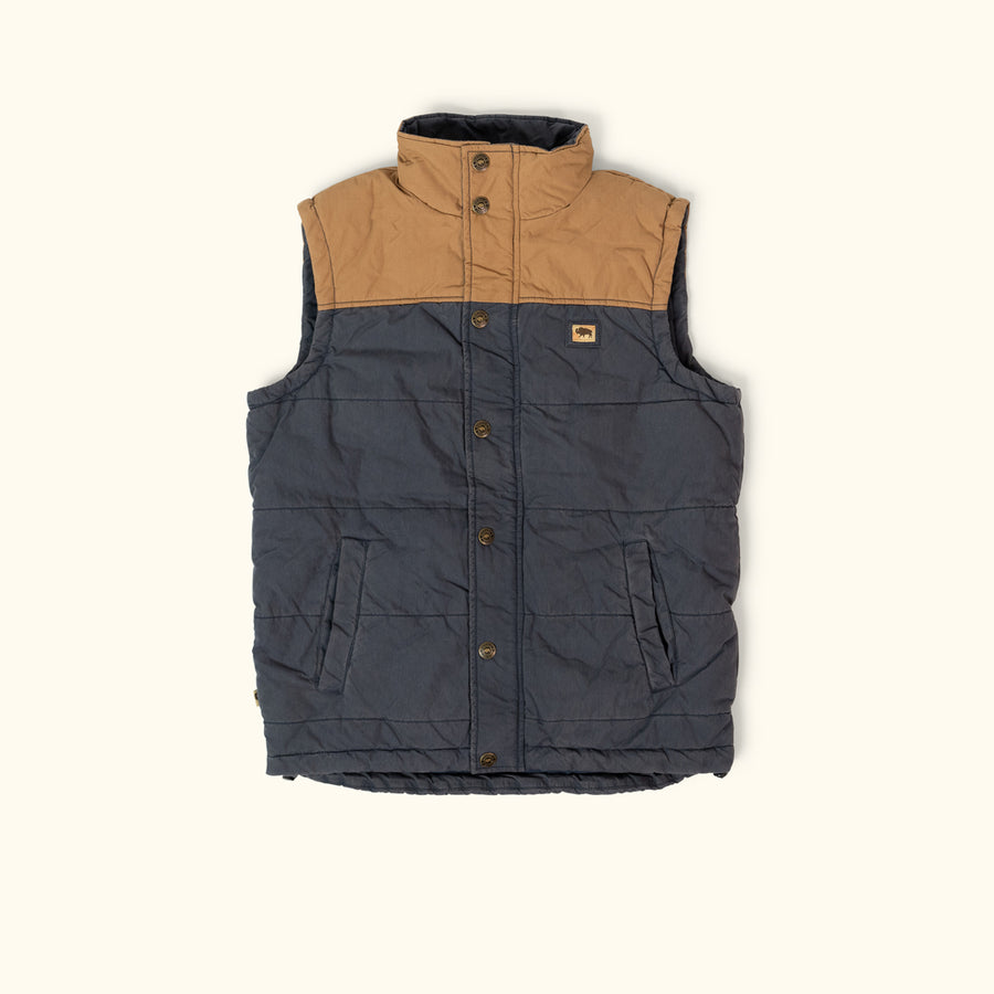 Hudson Vest - Navy and Khaki 