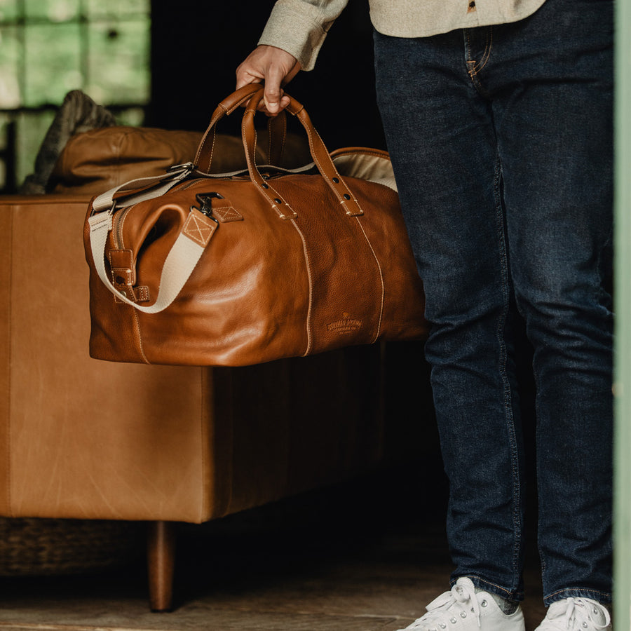 Walker Leather Mens Weekend Bag