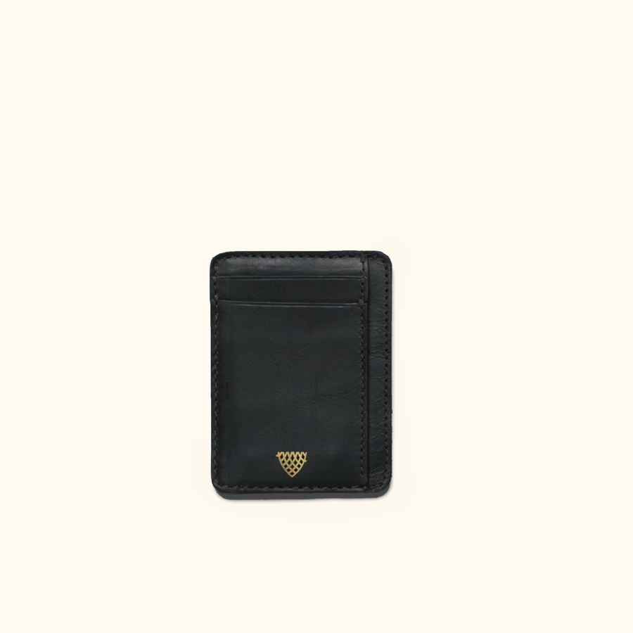 Limited Edition Jefferson Leather Slim ID Wallet | Black